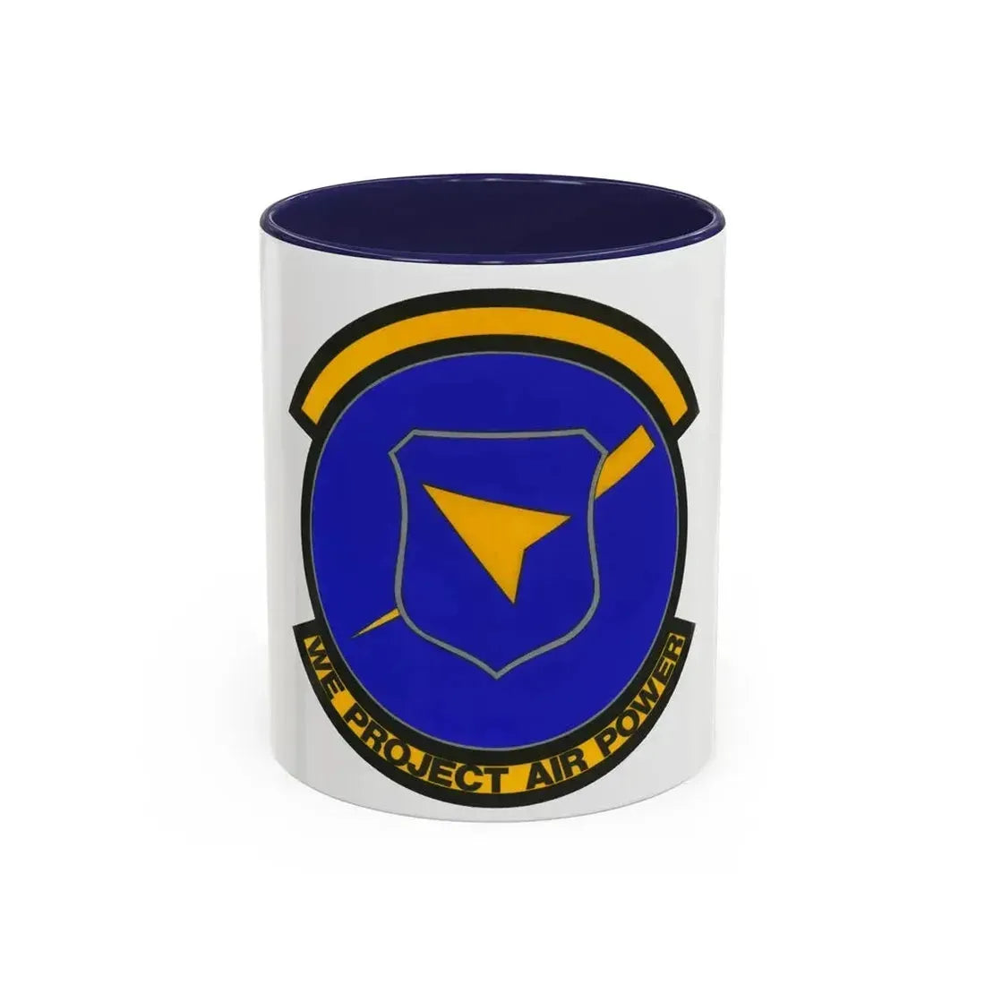496 Air Base Sq USAFE (U.S. Air Force) Accent Coffee Mug 11oz Navy - Go Mug Yourself