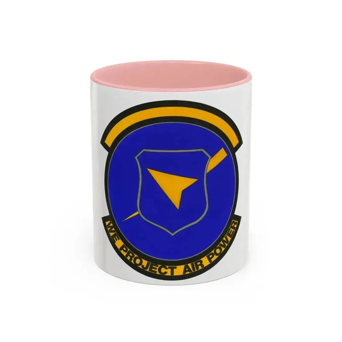 496 Air Base Sq USAFE (U.S. Air Force) Accent Coffee Mug 11oz Pink - Go Mug Yourself