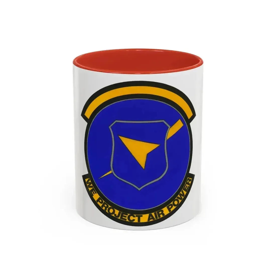 496 Air Base Sq USAFE (U.S. Air Force) Accent Coffee Mug 11oz Red - Go Mug Yourself