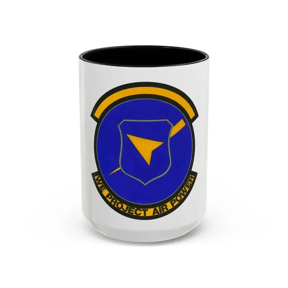 496 Air Base Sq USAFE (U.S. Air Force) Accent Coffee Mug 15oz Black - Go Mug Yourself