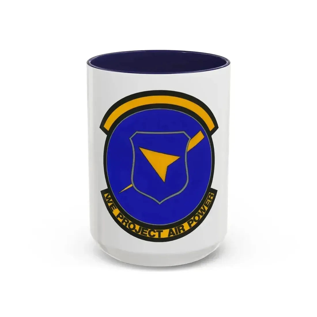 496 Air Base Sq USAFE (U.S. Air Force) Accent Coffee Mug 15oz Navy - Go Mug Yourself