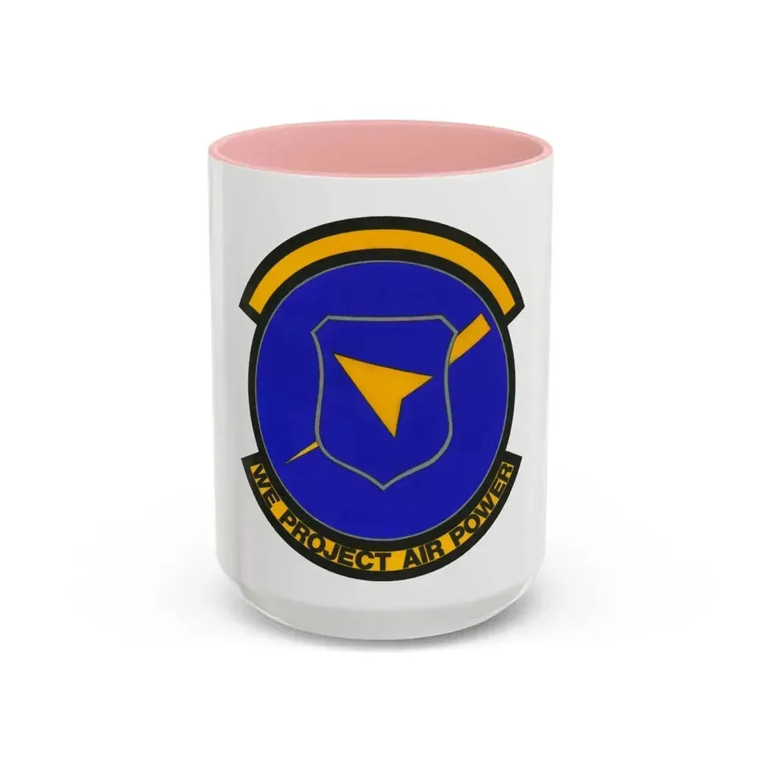 496 Air Base Sq USAFE (U.S. Air Force) Accent Coffee Mug 15oz Pink - Go Mug Yourself