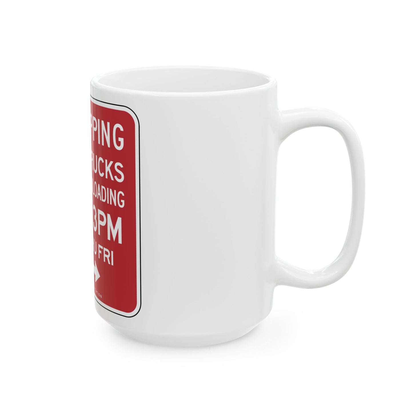 NYCDOT SP-584B (New York) (Road Sign) White Coffee Mug