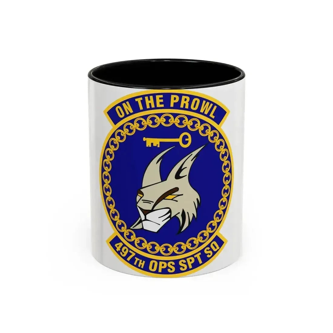 497 Operations Support Squadron ACC (U.S. Air Force) Accent Coffee Mug 11oz Black - Go Mug Yourself