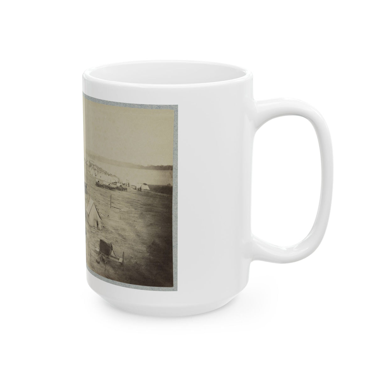 Belle Plain Landing, Va. 002 (U.S. Civil War) White Coffee Mug
