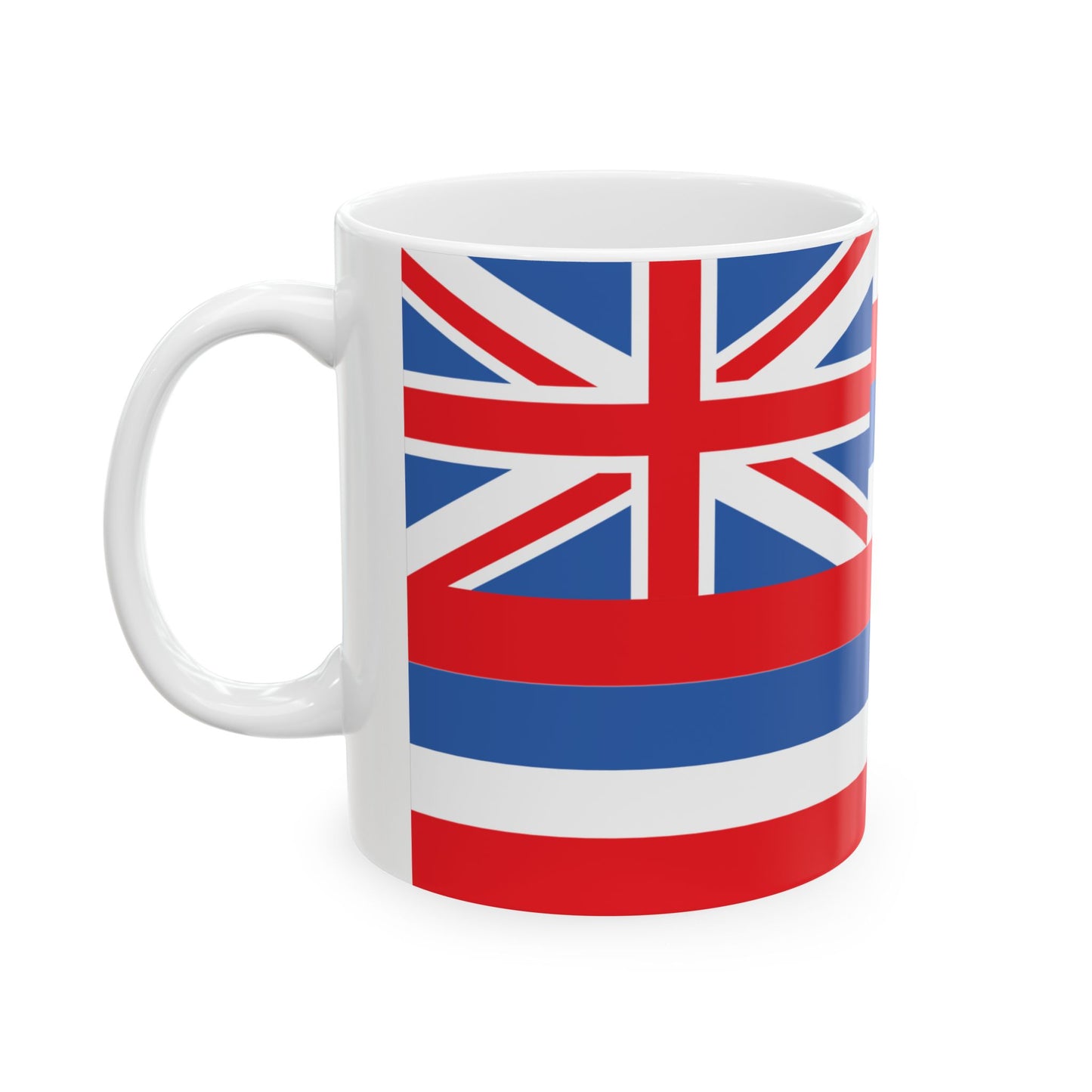 Hawaiian Flag Official (United States) White Coffee Mug