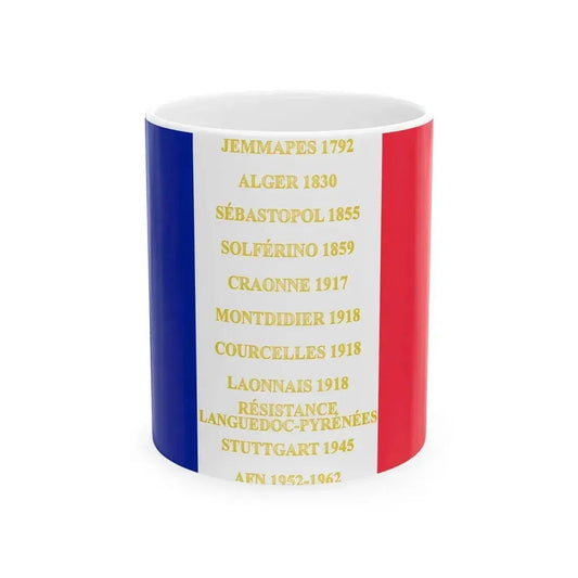 49e regiment dinfanterie de ligne - drapeau (France) White Coffee Mug 11oz - Go Mug Yourself