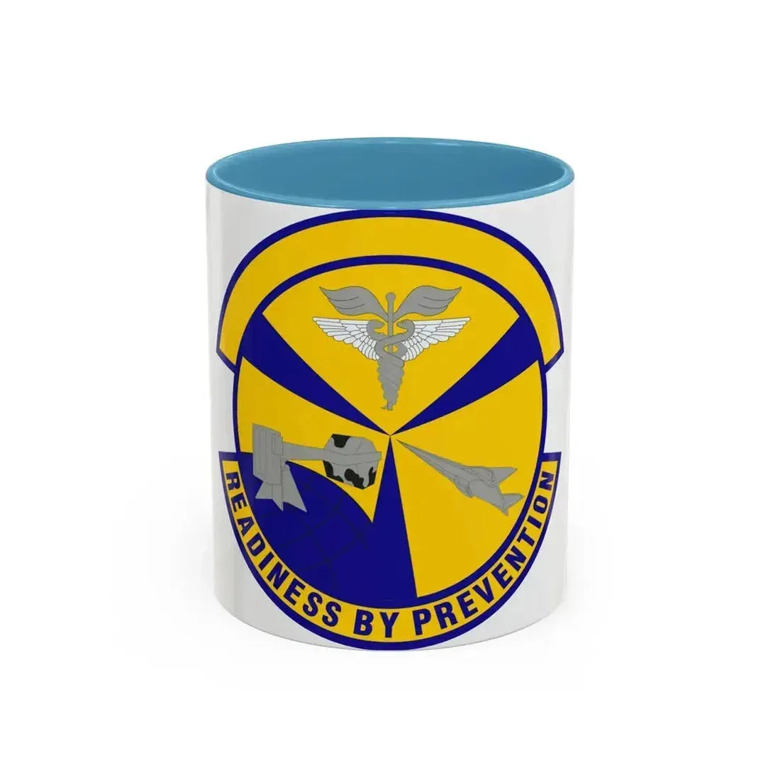 49th Aerospace Medicine Squadron (U.S. Air Force) Accent Coffee Mug 11oz Light Blue - Go Mug Yourself