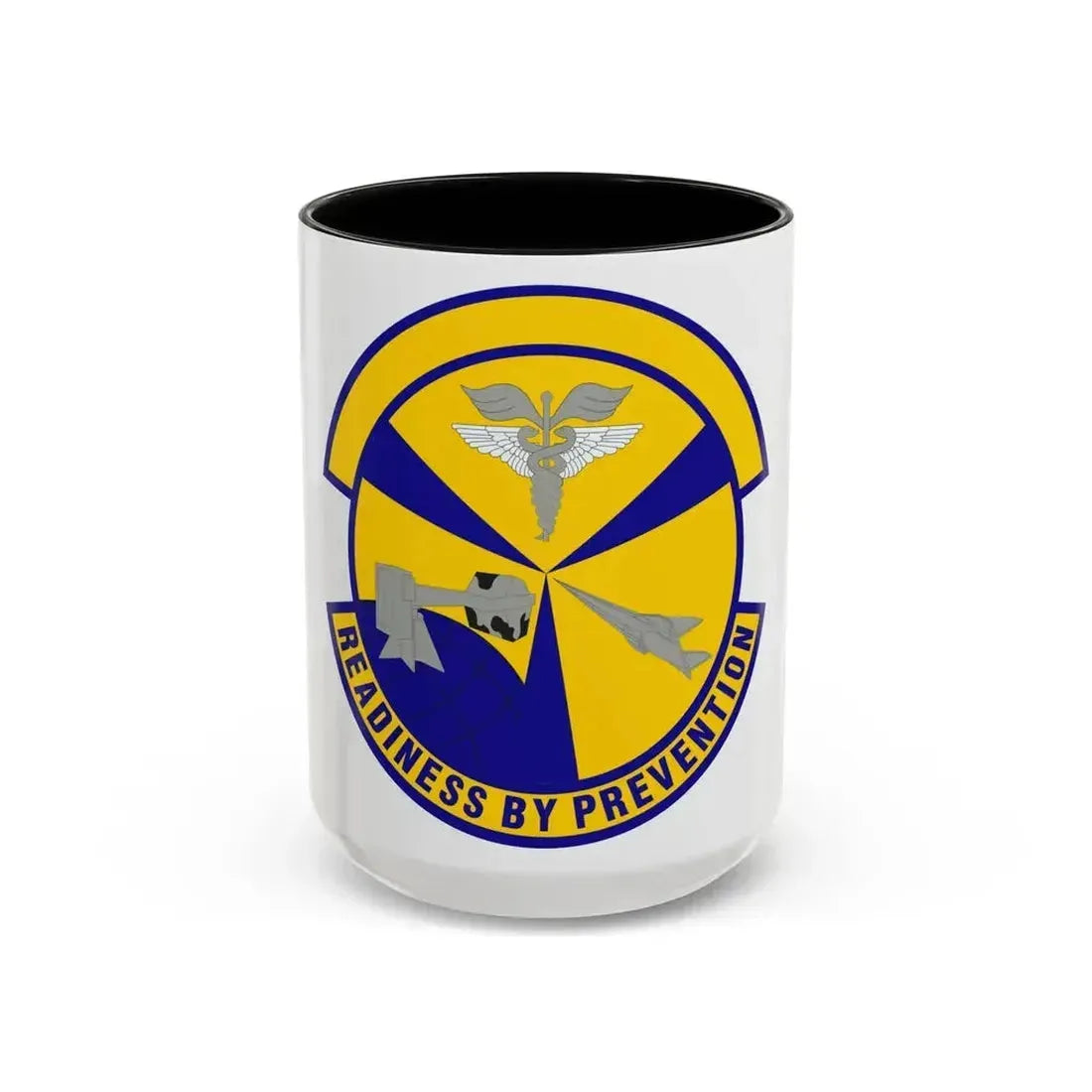 49th Aerospace Medicine Squadron (U.S. Air Force) Accent Coffee Mug 15oz Black - Go Mug Yourself