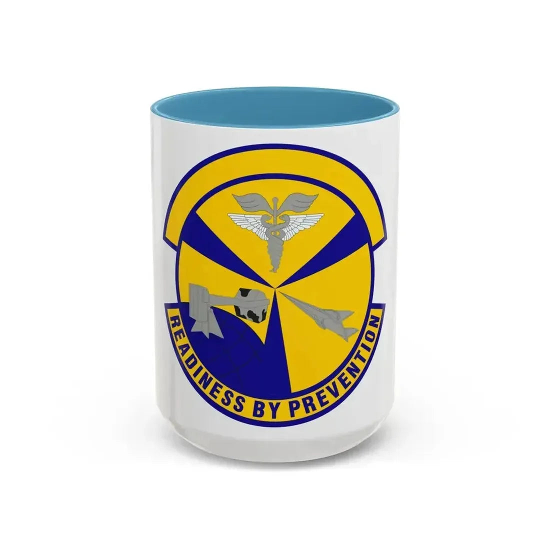 49th Aerospace Medicine Squadron (U.S. Air Force) Accent Coffee Mug 15oz Light Blue - Go Mug Yourself
