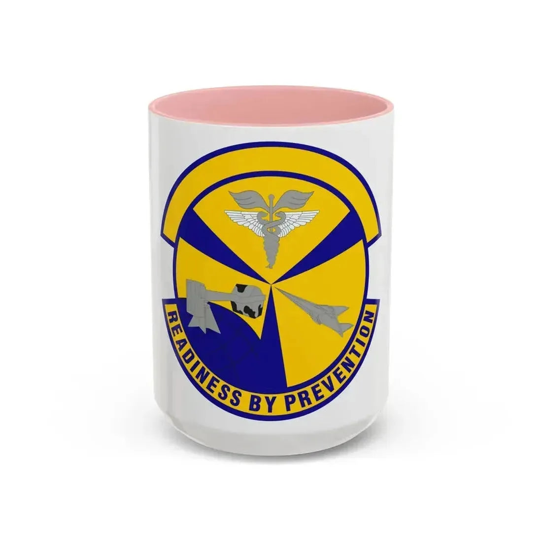 49th Aerospace Medicine Squadron (U.S. Air Force) Accent Coffee Mug 15oz Pink - Go Mug Yourself