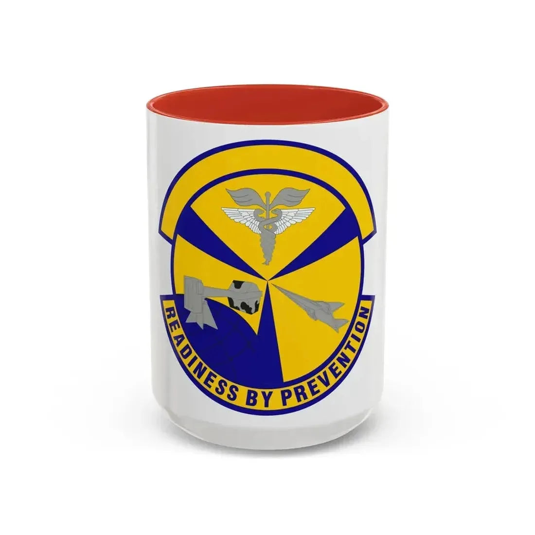 49th Aerospace Medicine Squadron (U.S. Air Force) Accent Coffee Mug 15oz Red - Go Mug Yourself