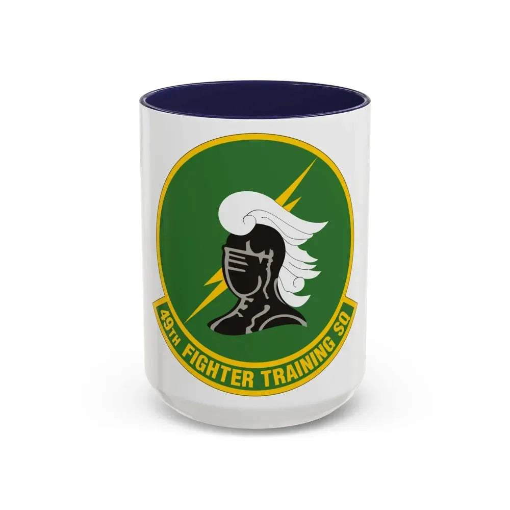 49th Fighter Training Squadron (U.S. Air Force) Accent Coffee Mug 15oz Navy - Go Mug Yourself
