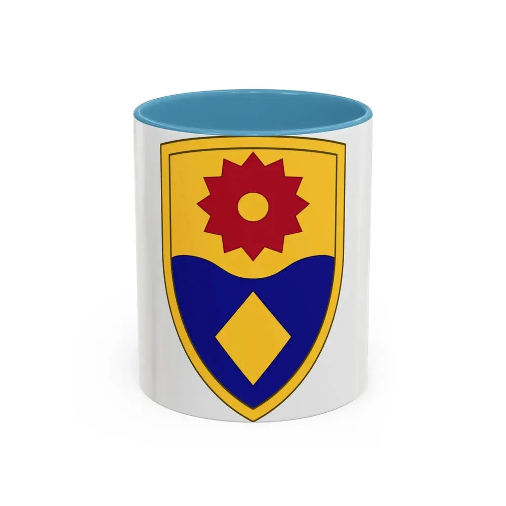 49th Military Police Brigade (U.S. Army) Accent Coffee Mug 11oz Light Blue - Go Mug Yourself