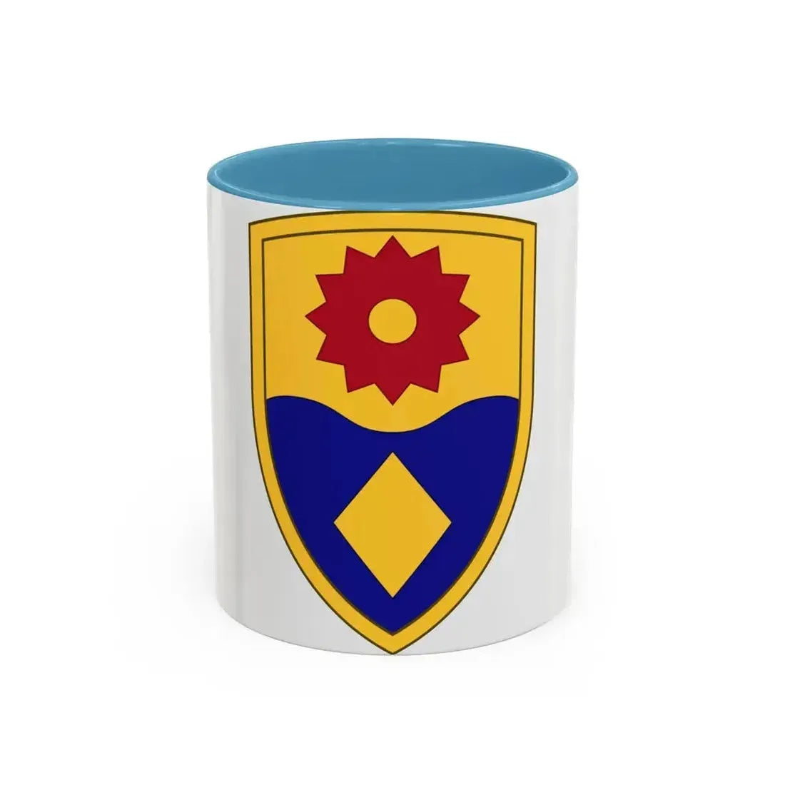 49th Military Police Brigade (U.S. Army) Accent Coffee Mug 11oz Light Blue - Go Mug Yourself