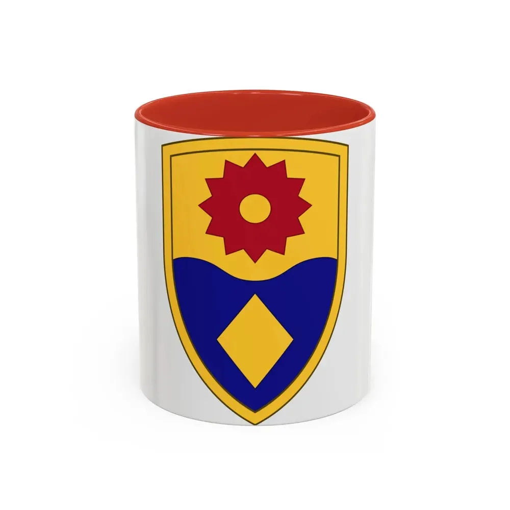 49th Military Police Brigade (U.S. Army) Accent Coffee Mug 11oz Red - Go Mug Yourself