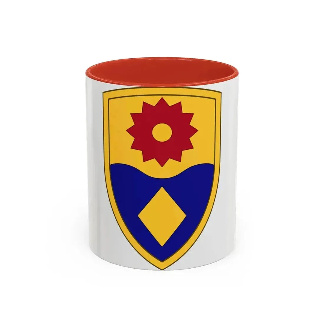 49th Military Police Brigade (U.S. Army) Accent Coffee Mug 11oz Red - Go Mug Yourself