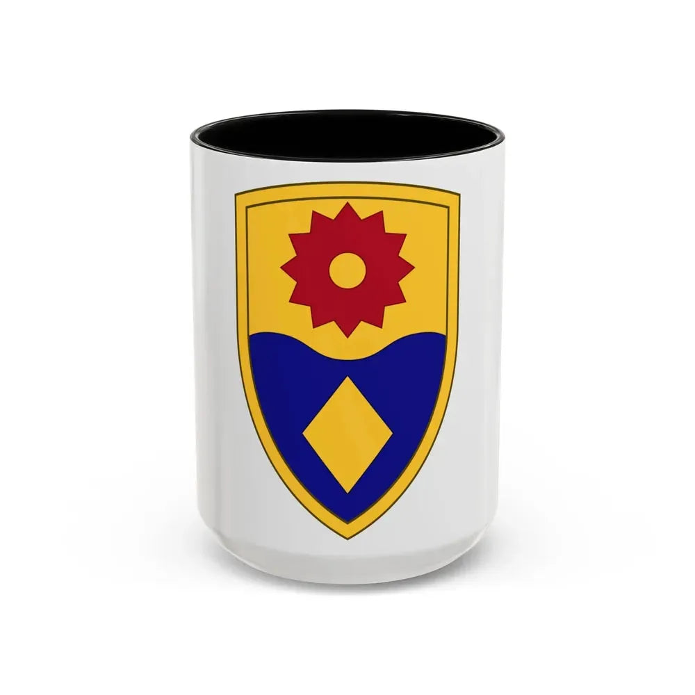 49th Military Police Brigade (U.S. Army) Accent Coffee Mug 15oz Black - Go Mug Yourself
