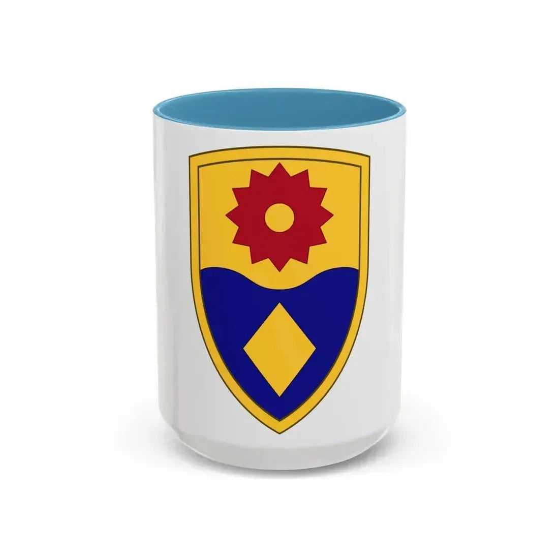 49th Military Police Brigade (U.S. Army) Accent Coffee Mug 15oz Light Blue - Go Mug Yourself