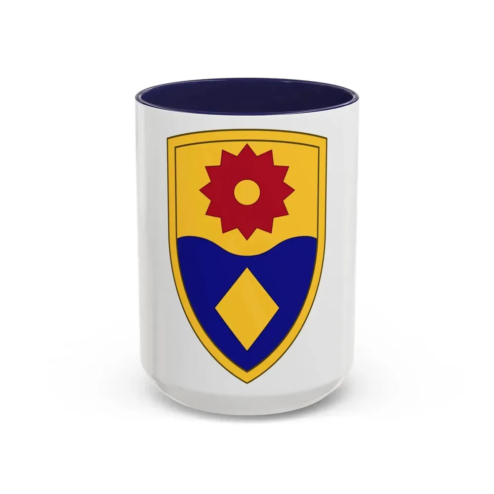 49th Military Police Brigade (U.S. Army) Accent Coffee Mug 15oz Navy - Go Mug Yourself