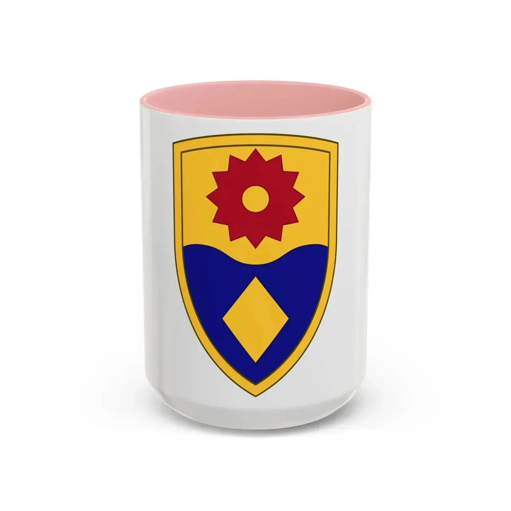 49th Military Police Brigade (U.S. Army) Accent Coffee Mug 15oz Pink - Go Mug Yourself