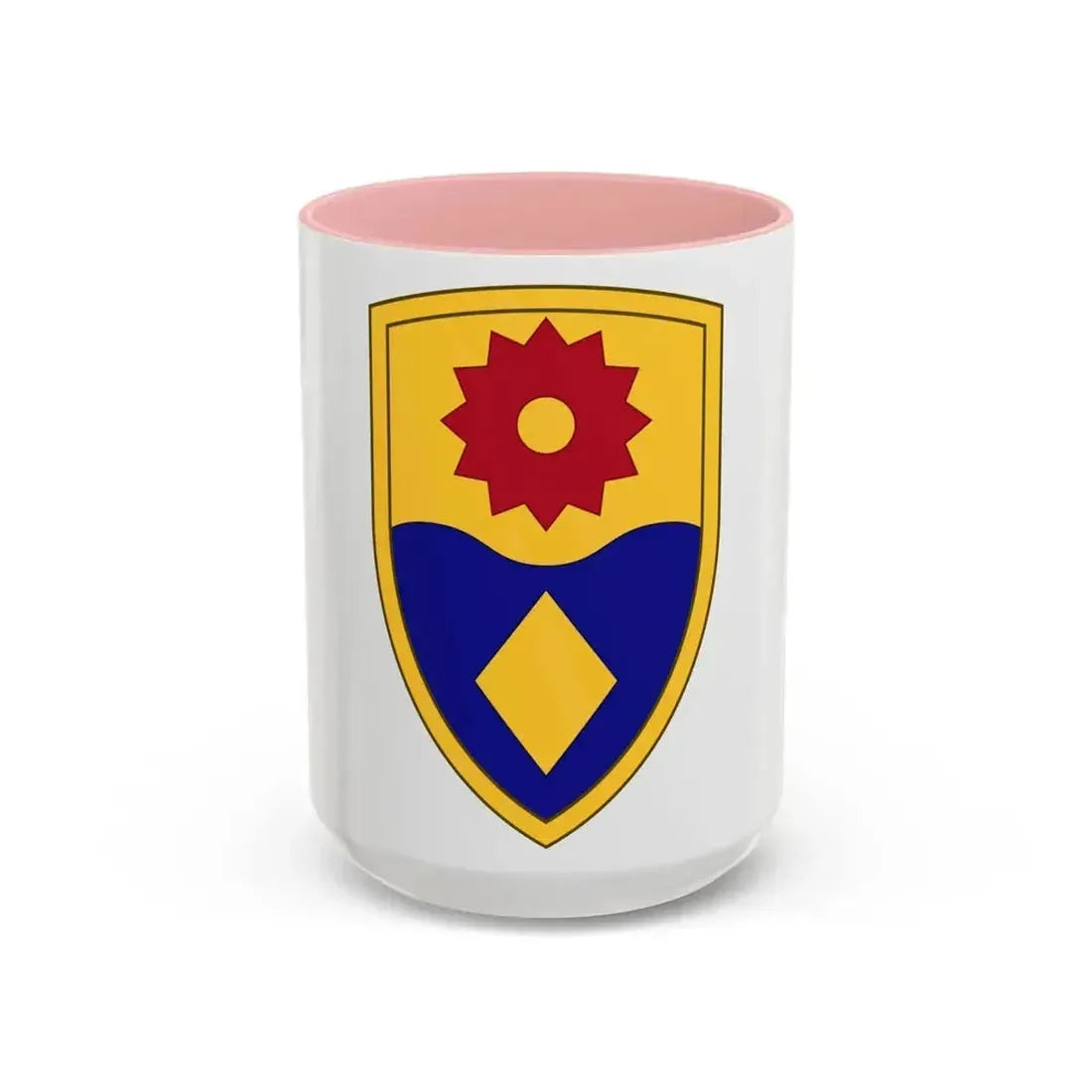 49th Military Police Brigade (U.S. Army) Accent Coffee Mug 15oz Pink - Go Mug Yourself