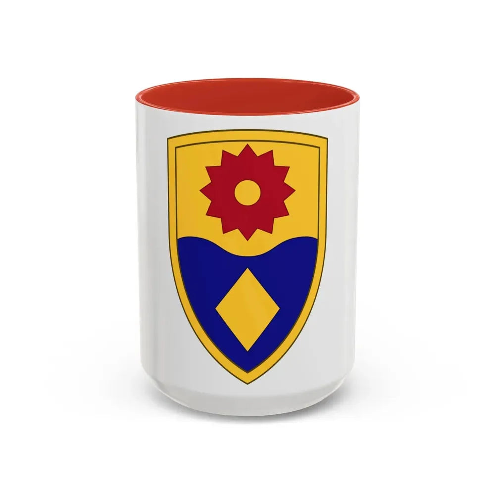 49th Military Police Brigade (U.S. Army) Accent Coffee Mug 15oz Red - Go Mug Yourself