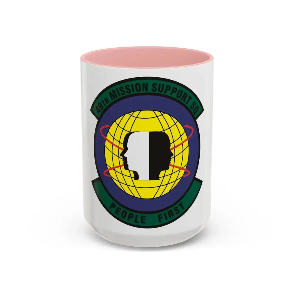 49th Mission Support Squadron (U.S. Air Force) Accent Coffee Mug 15oz Pink - Go Mug Yourself