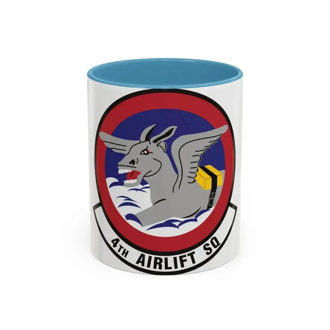 4th Airlift Squadron (U.S. Air Force) Accent Coffee Mug 11oz Light Blue - Go Mug Yourself