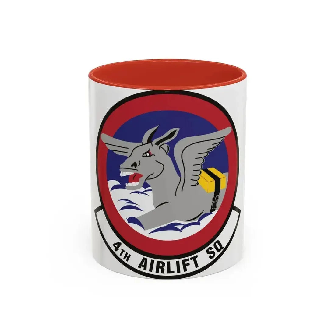 4th Airlift Squadron (U.S. Air Force) Accent Coffee Mug 11oz Red - Go Mug Yourself