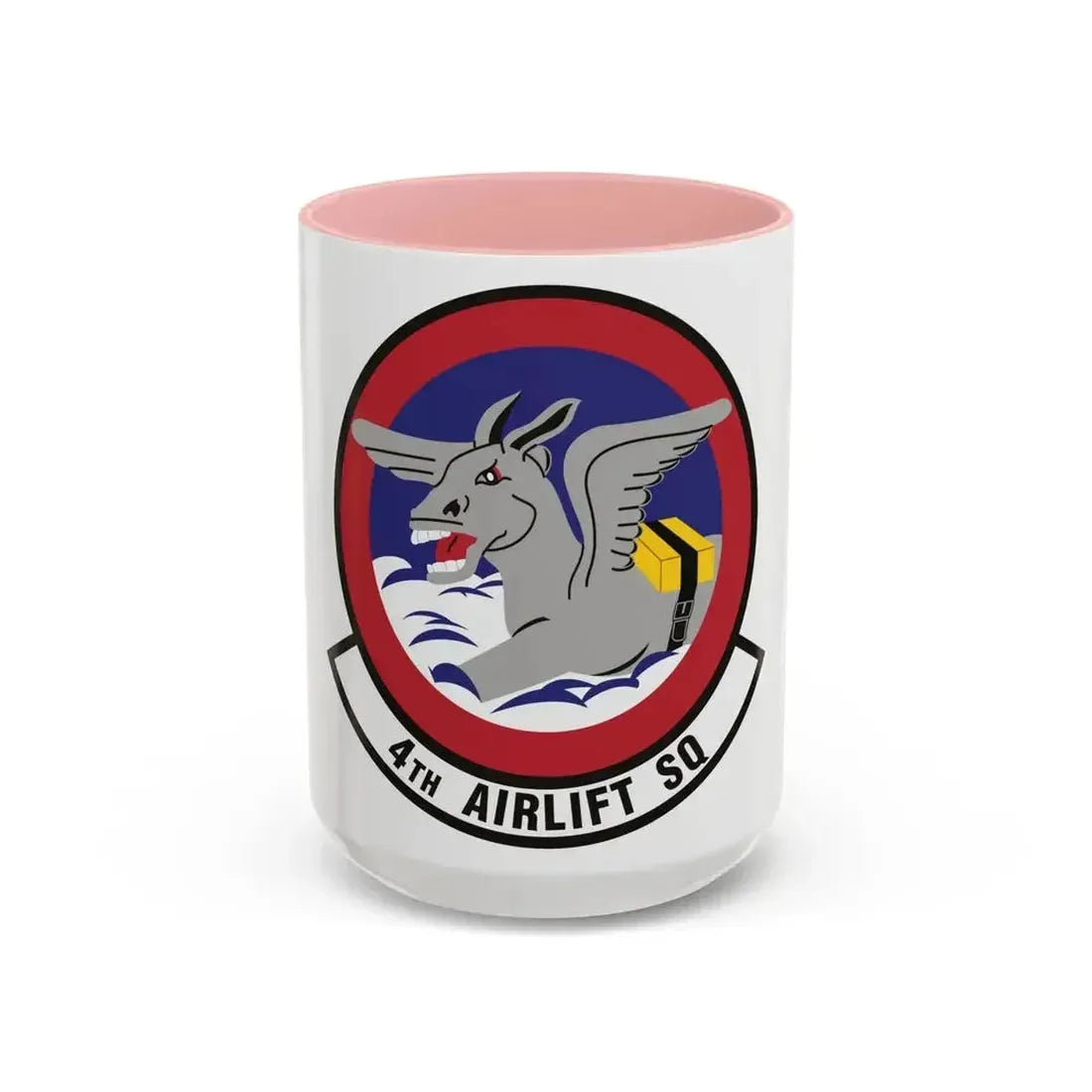 4th Airlift Squadron (U.S. Air Force) Accent Coffee Mug 15oz Pink - Go Mug Yourself