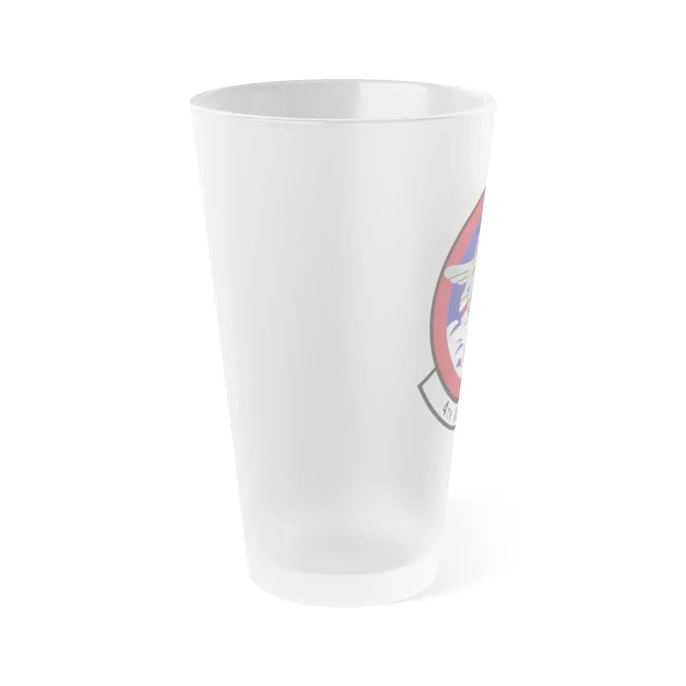 4th Airlift Squadron (U.S. Air Force) Frosted Pint Glass 16oz - Go Mug Yourself