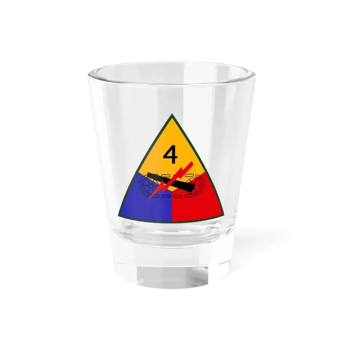 4th Armored Division (U.S. Army) Shot Glass 1.5oz 1.5oz - Go Mug Yourself