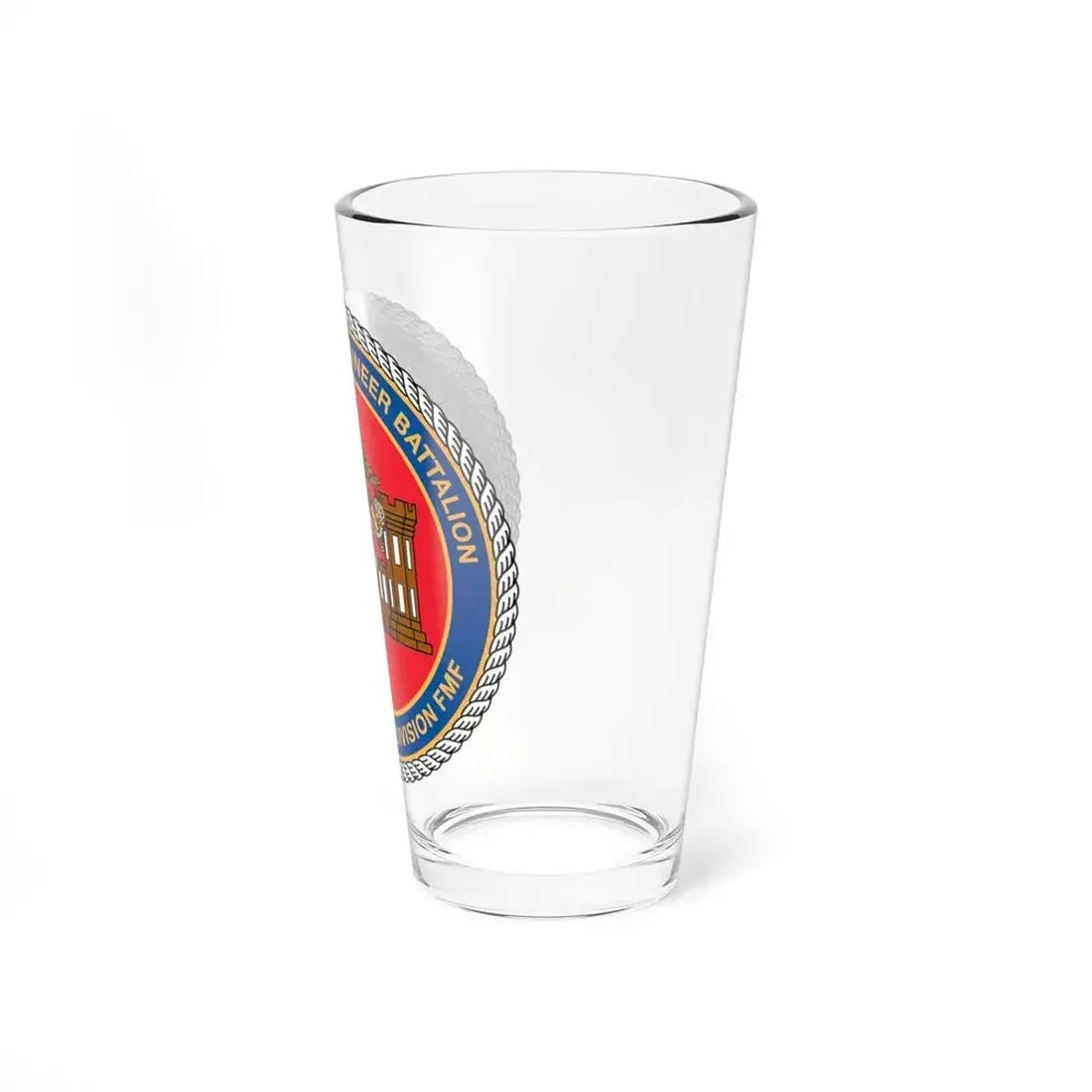 4th CE Bn 4th Mar Div (USMC) Pint Glass 16oz - Go Mug Yourself