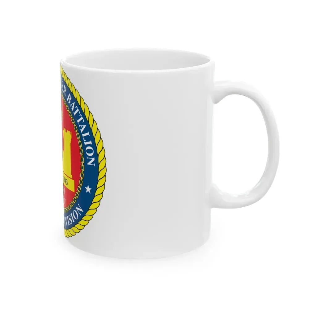 4th Cmbt Eng Bn (USMC) White Coffee Mug - Go Mug Yourself