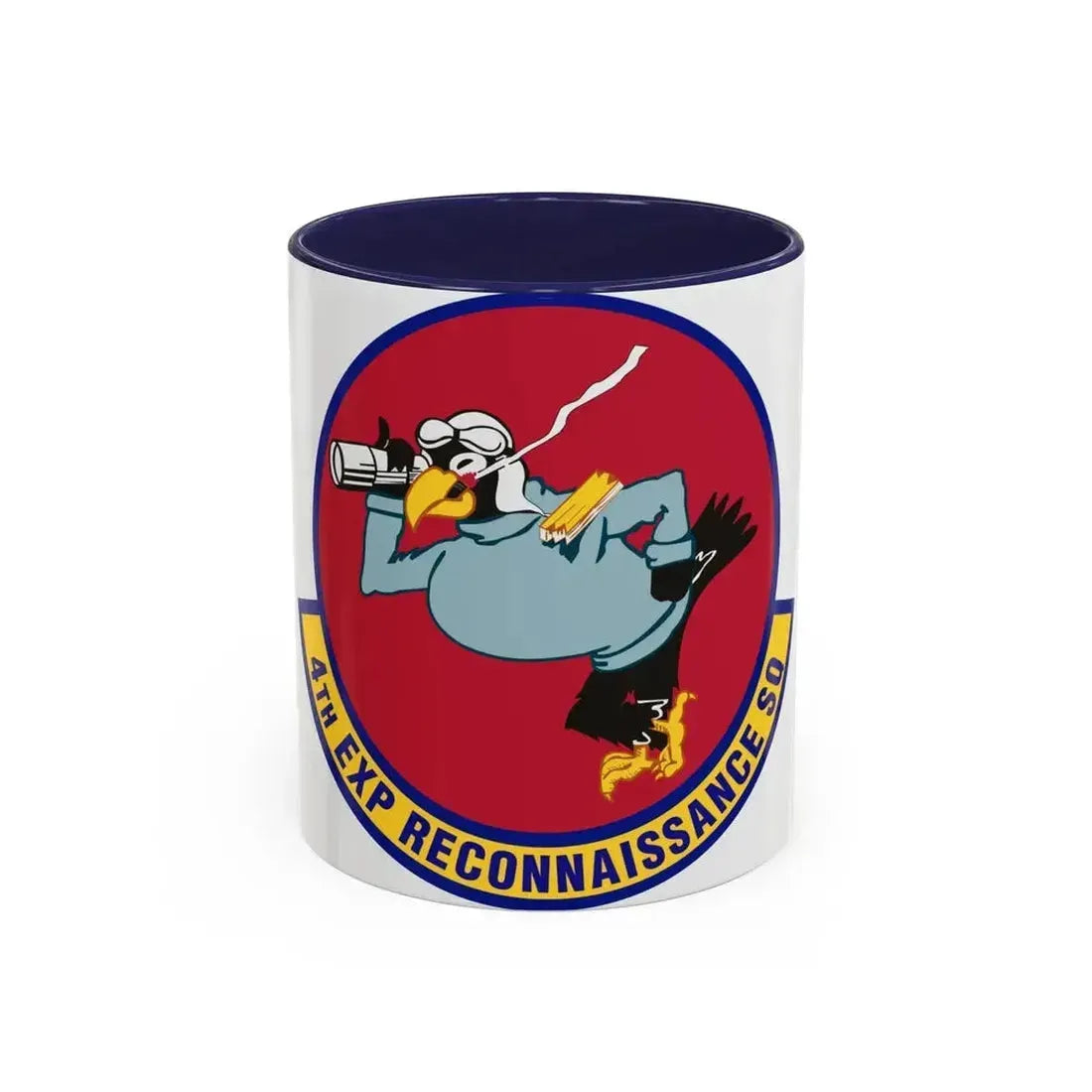 4th Expeditionary Reconnaissance Squadron (U.S. Air Force) Accent Coffee Mug 11oz Navy - Go Mug Yourself