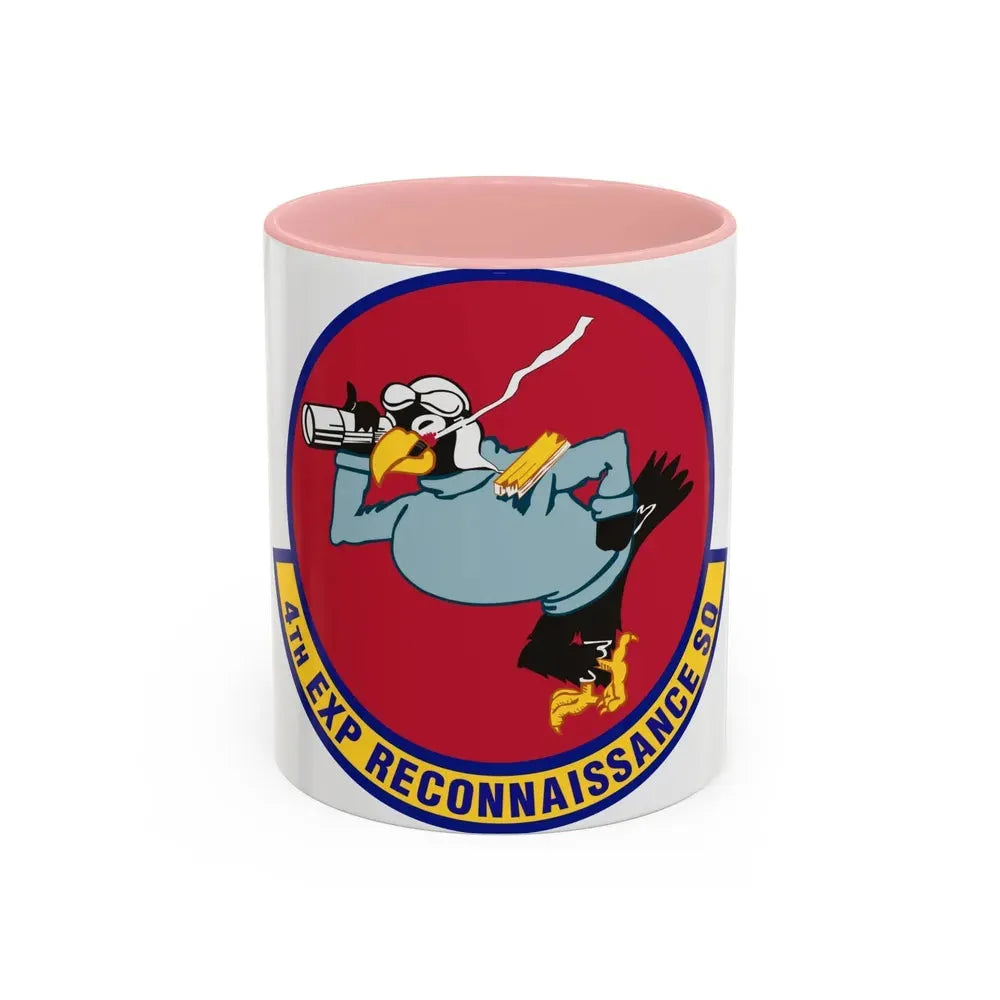 4th Expeditionary Reconnaissance Squadron (U.S. Air Force) Accent Coffee Mug 11oz Pink - Go Mug Yourself