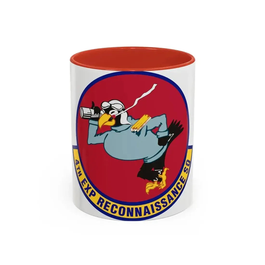 4th Expeditionary Reconnaissance Squadron (U.S. Air Force) Accent Coffee Mug 11oz Red - Go Mug Yourself