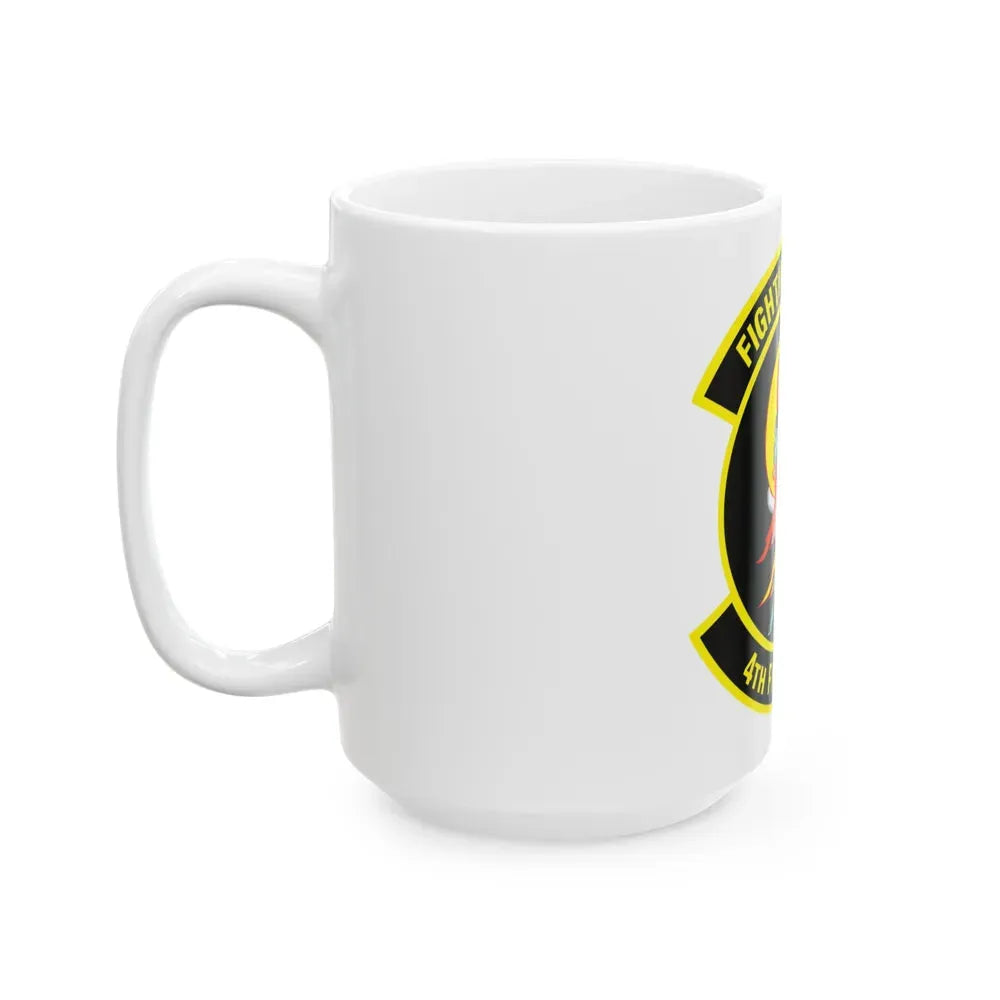 4th Fighter SQ Fightin' Fuujins (U.S. Air Force) White Coffee Mug - Go Mug Yourself