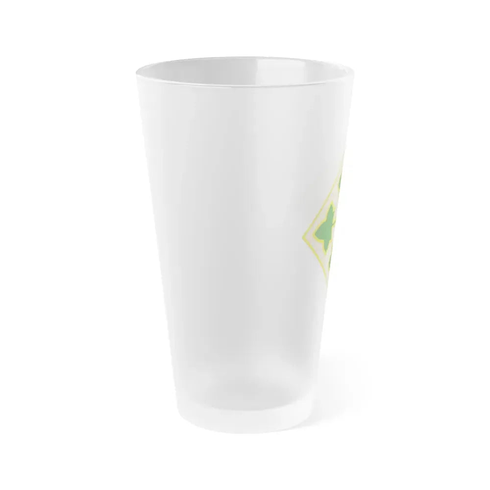 4th Infantry Division CSIB2 (U.S. Army) Frosted Pint Glass 16oz - Go Mug Yourself