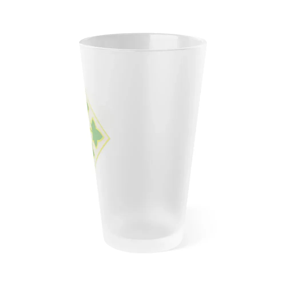 4th Infantry Division CSIB2 (U.S. Army) Frosted Pint Glass 16oz - Go Mug Yourself