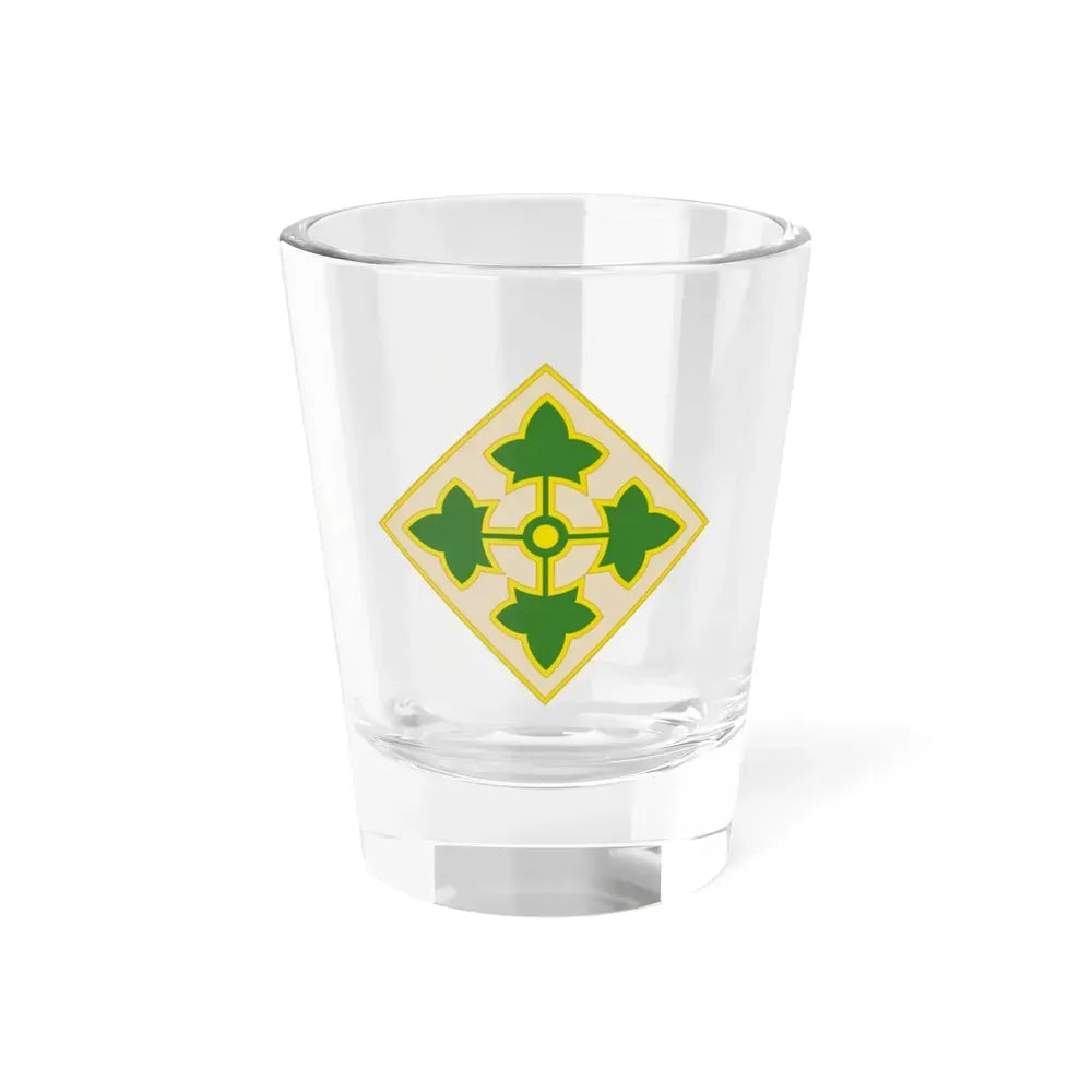 4th Infantry Division CSIB2 (U.S. Army) Shot Glass 1.5oz 1.5oz - Go Mug Yourself