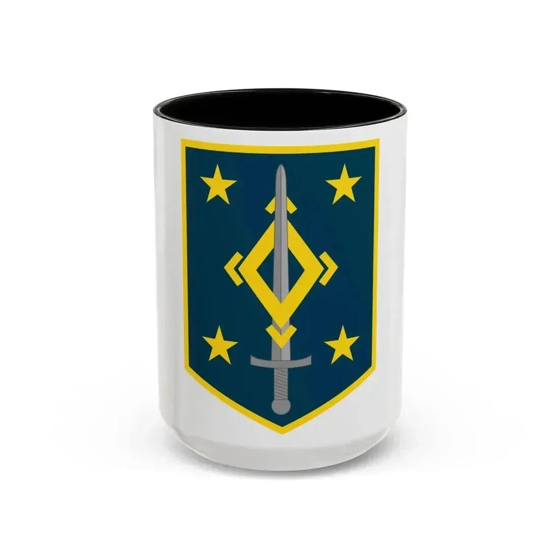 4th Maneuver Enhancement Brigade (U.S. Army) Accent Coffee Mug 15oz Black - Go Mug Yourself