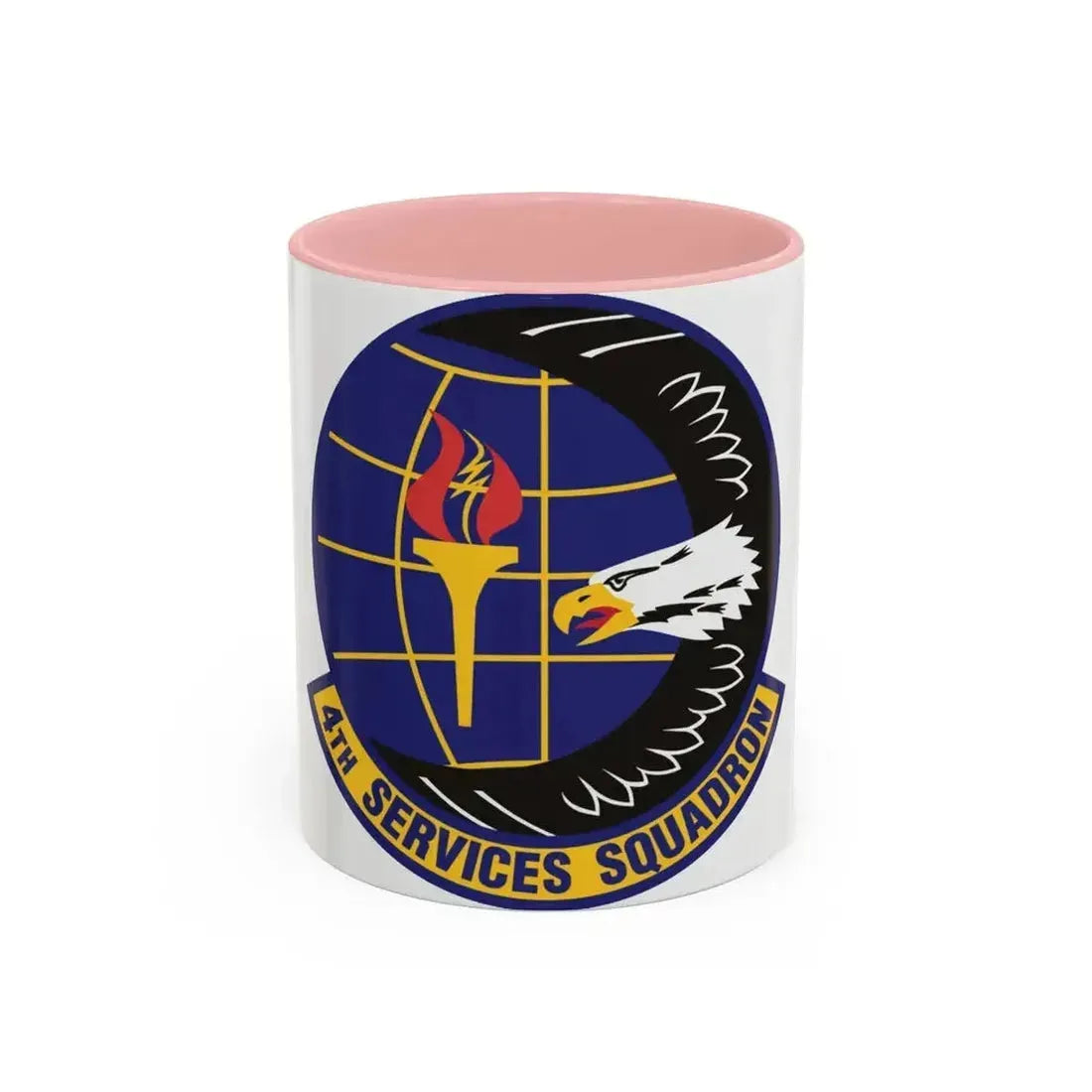 4th Services Squadron (U.S. Air Force) Accent Coffee Mug 11oz Pink - Go Mug Yourself