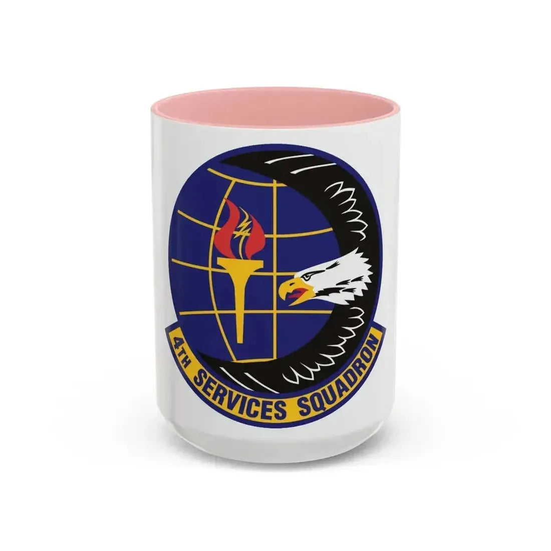4th Services Squadron (U.S. Air Force) Accent Coffee Mug 15oz Pink - Go Mug Yourself