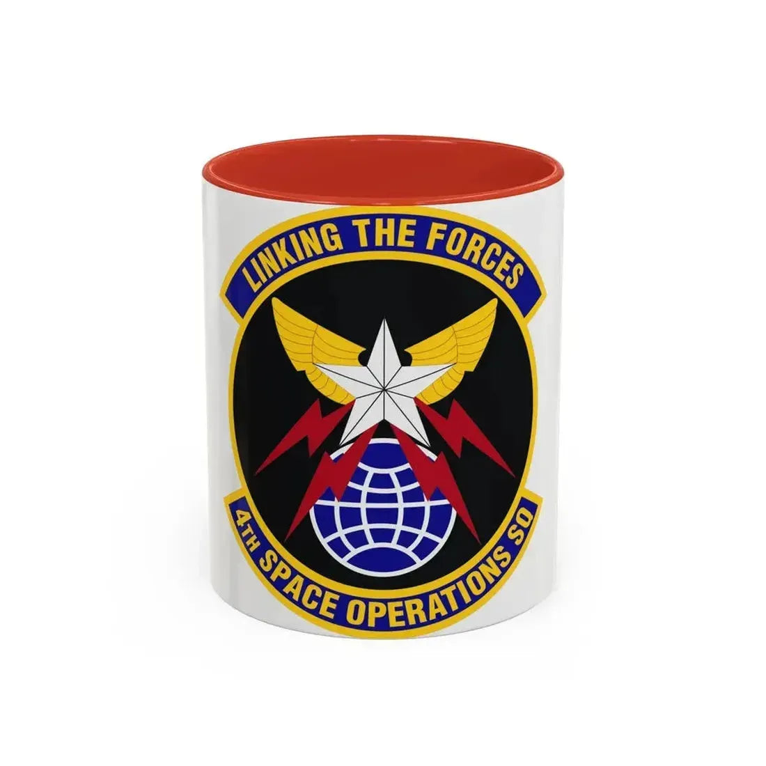 4th Space Operations Squadron (U.S. Air Force) Accent Coffee Mug 11oz Red - Go Mug Yourself