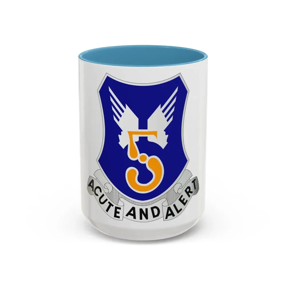 5 Aviation Regiment (U.S. Army) Accent Coffee Mug 15oz Light Blue - Go Mug Yourself