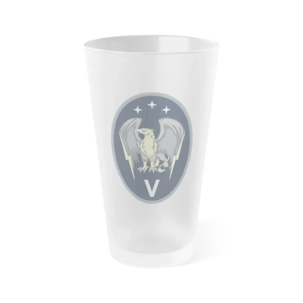 5 Electromagnetic Squadron (U.S. Space Force) Frosted Pint Glass 16oz Default Title - Go Mug Yourself