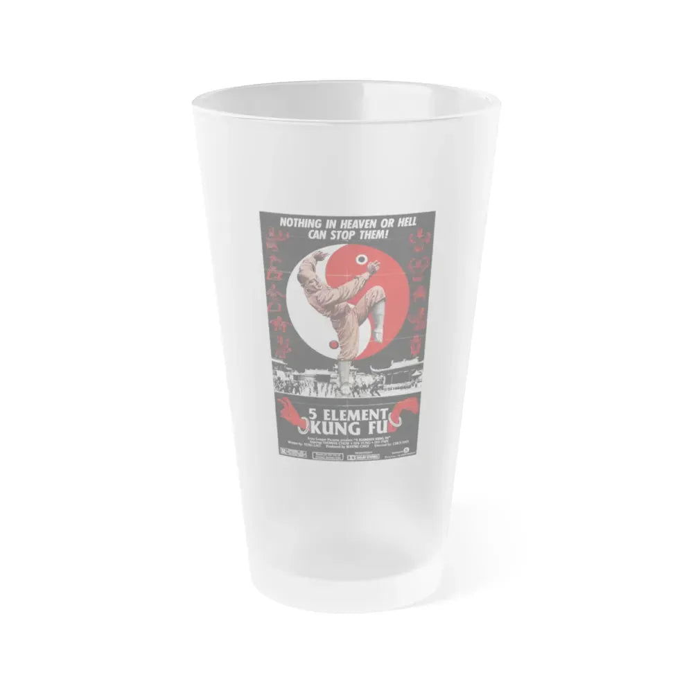 5 ELEMENT KUNG FU 1978 Movie Poster - Frosted Pint Glass 16oz Default Title - Go Mug Yourself