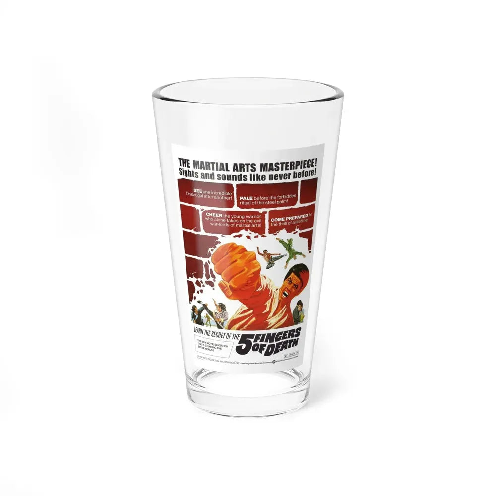 5 FINGERS OF DEATH 1972 Movie Poster - Pint Glass 16oz 16oz - Go Mug Yourself